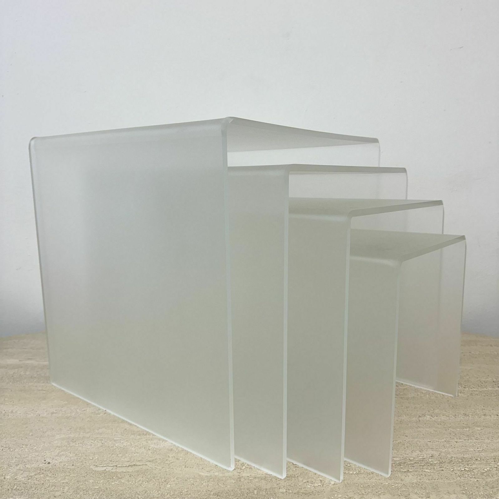 Set Of 4 Lucite Nesting Tables , 1970s