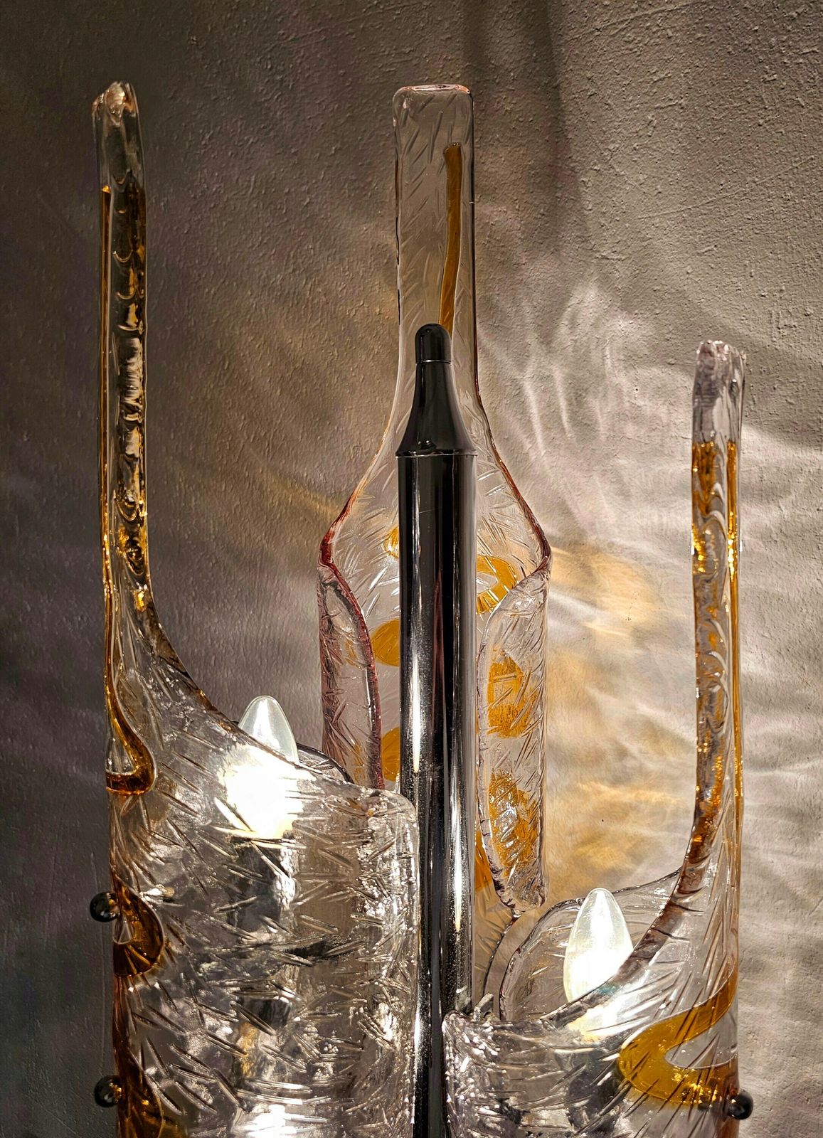 Mid Century Modern Floor Lamp Designed By Toni Zuccheri For Mazzega // Made In Italy In 1970s photo 3000.0