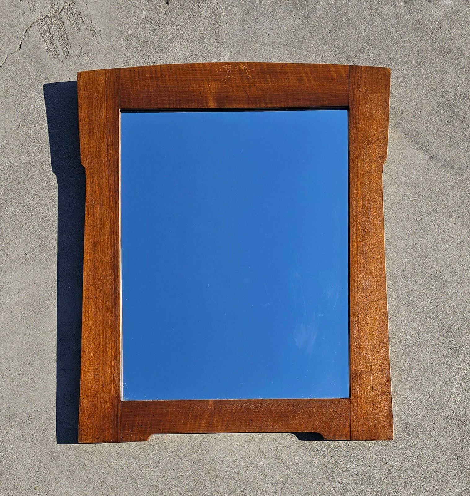 Vienna Secession Mirror With Walnut Frame // Art Nouveau Mirror // Made In Austria In 1900s