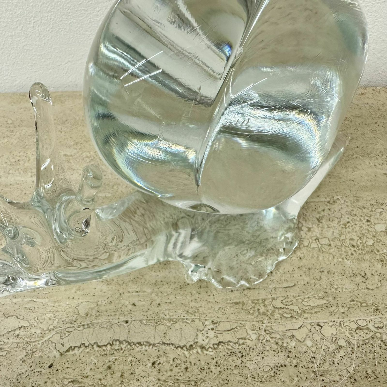 Licio Zanetti Murano Glass Snail Figurine , 1970s Italy photo vintage