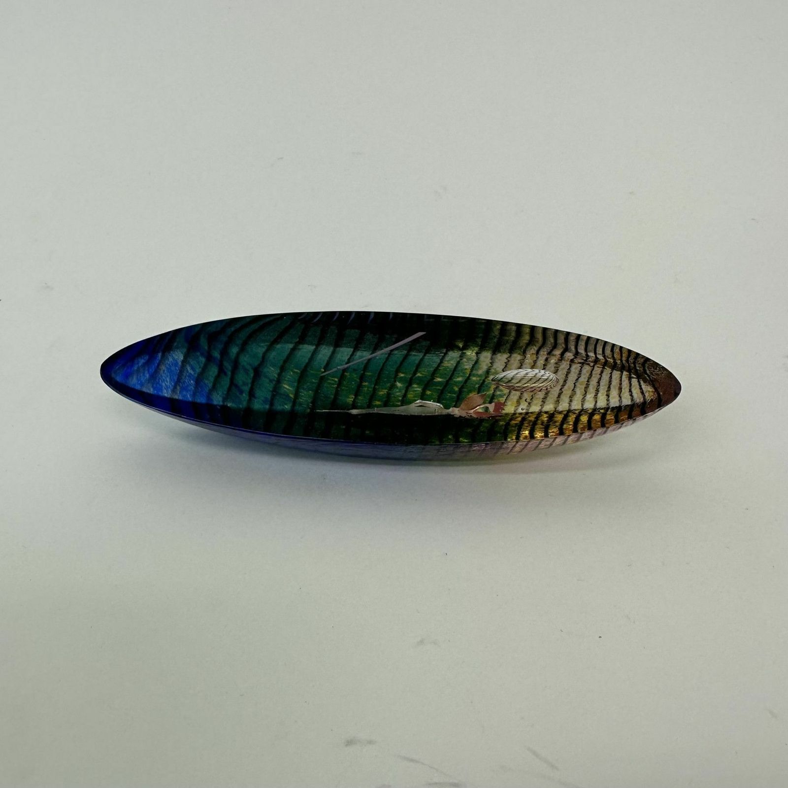 Bertil Vallien For Kosta Boda Glass Boat , 1990’s Sweden photo vintage
