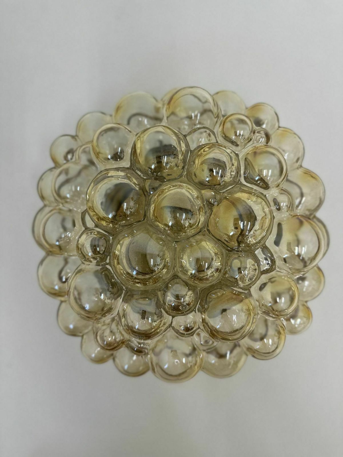Helena Tynell Bubble Glass Flush Mount Ceiling Lamp, Jaren 1970, Duitsland photo vintage