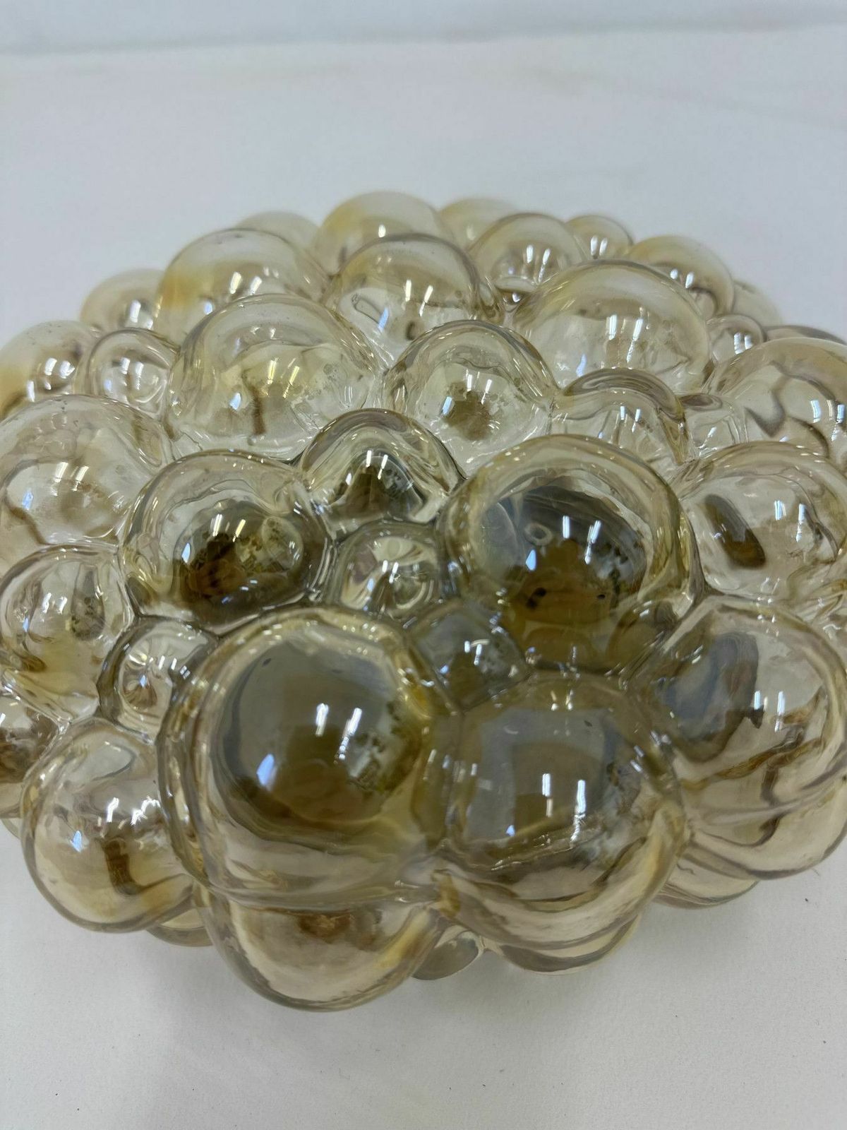 photo vinterior Helena Tynell Bubble Glass Flush Mount Ceiling Lamp, Jaren 1970, Duitsland