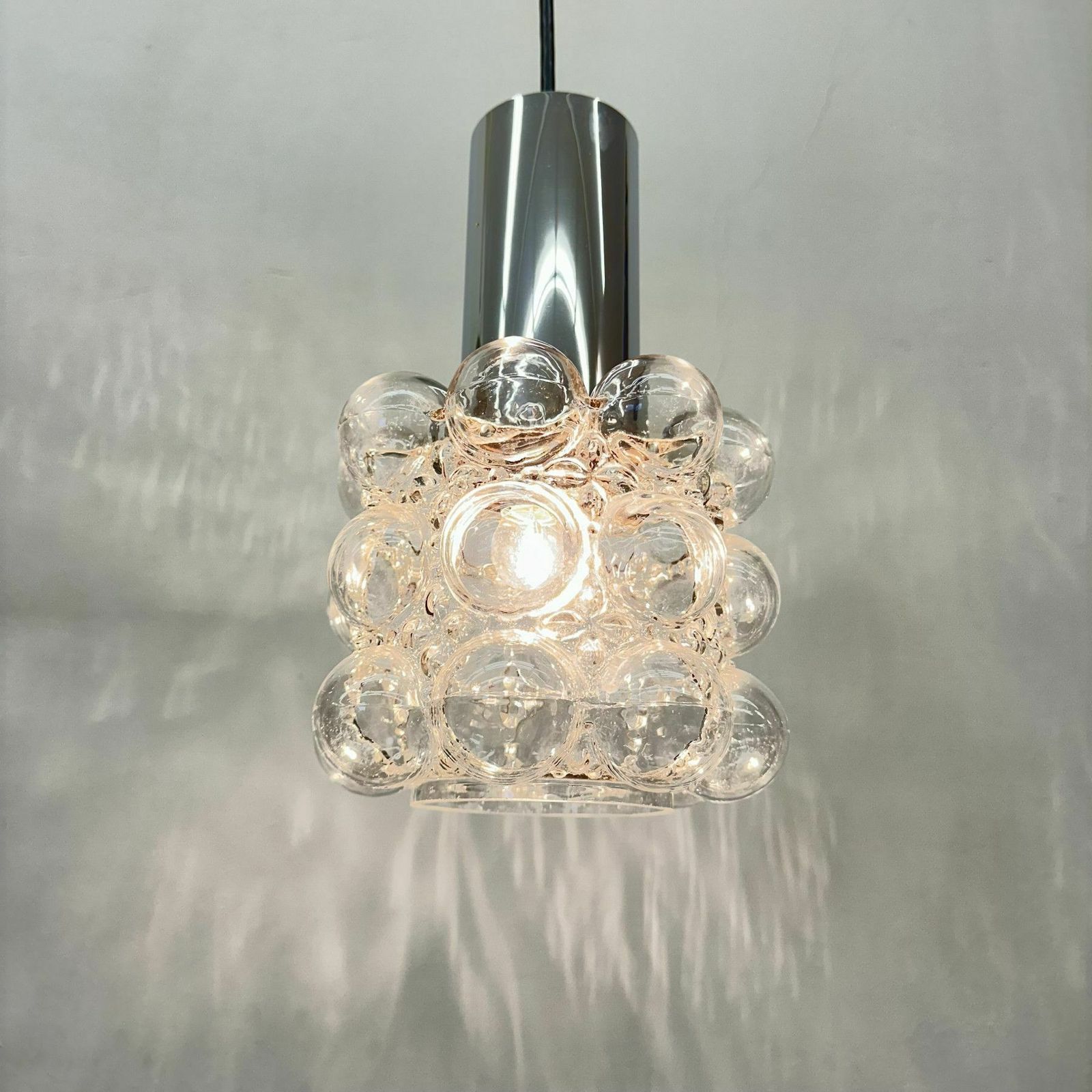Bubble Glass Pendant By Helena Tynell For Limburg, Germany, 1970s photo buy