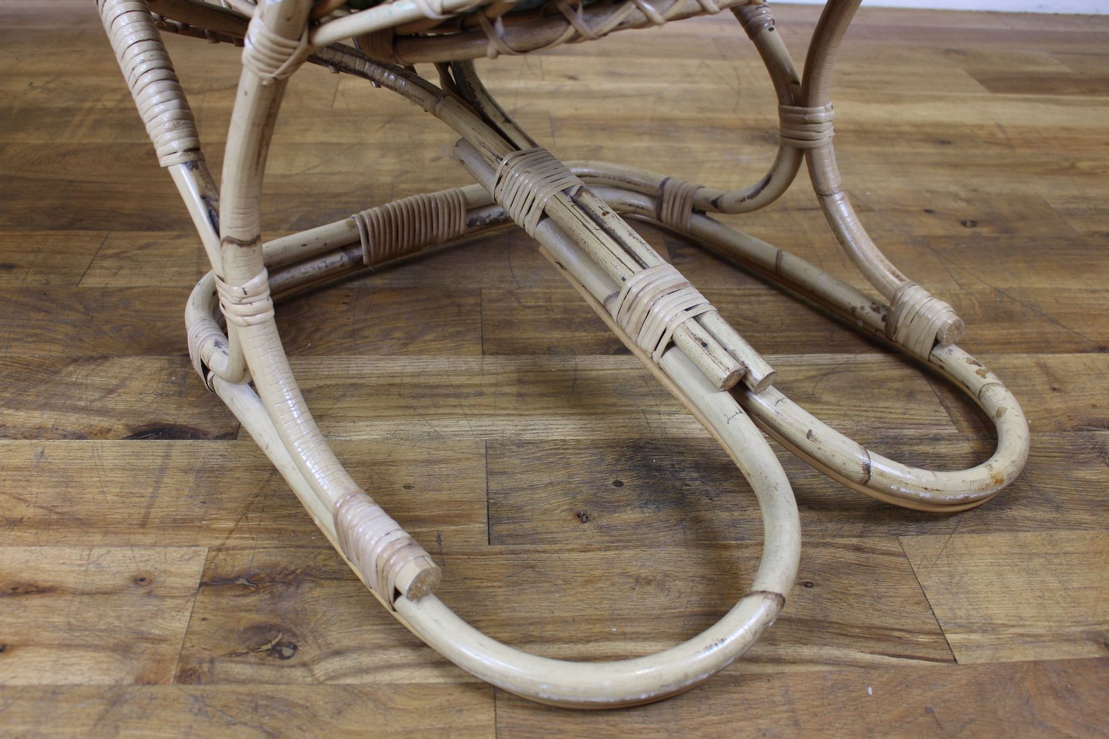 Pair Italian Bamboo Chairs By Tito Agnoli For Bonacina photo for sale