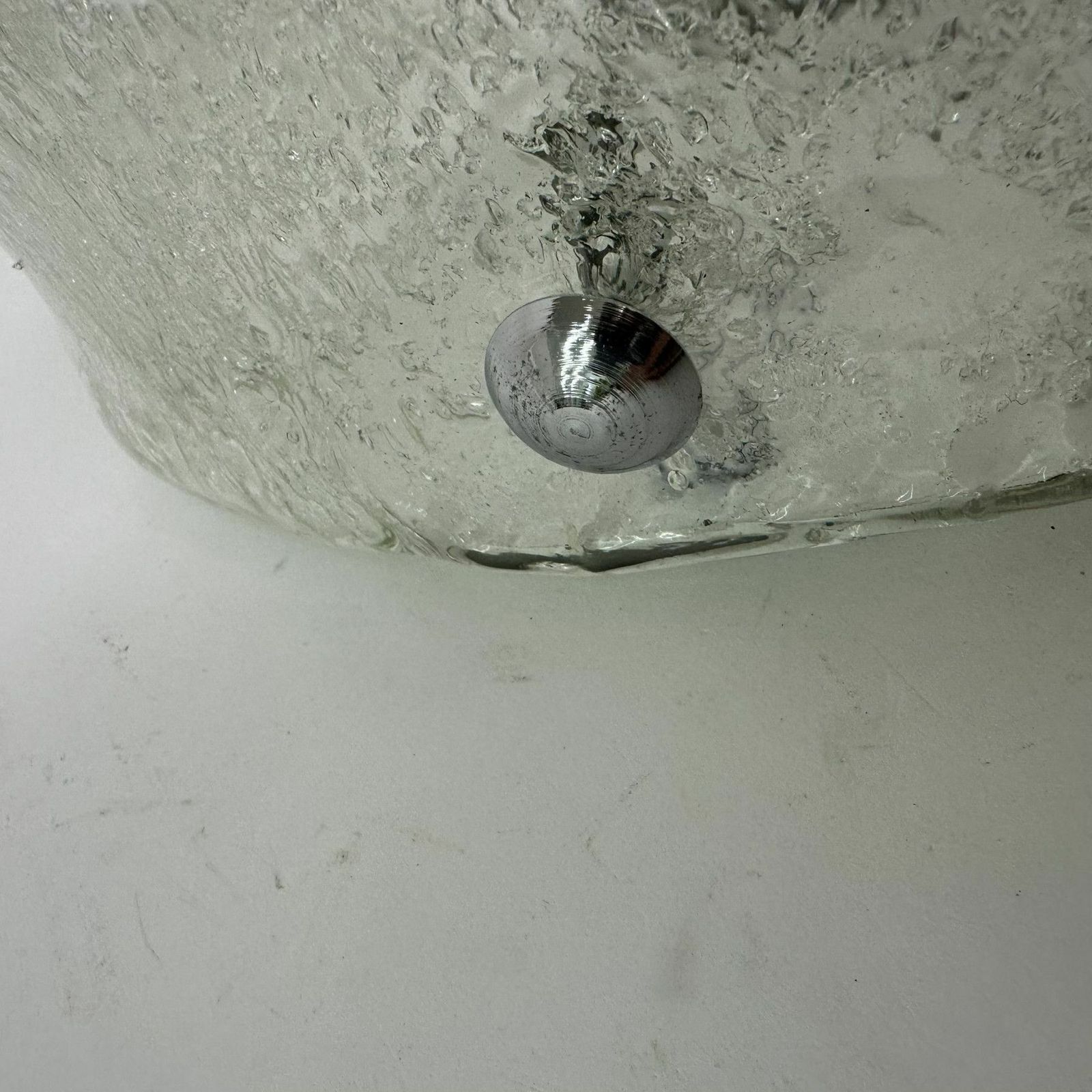 Verlichting Hillebrand Plafondlamp Murano Glas, Jaren 1970 photo