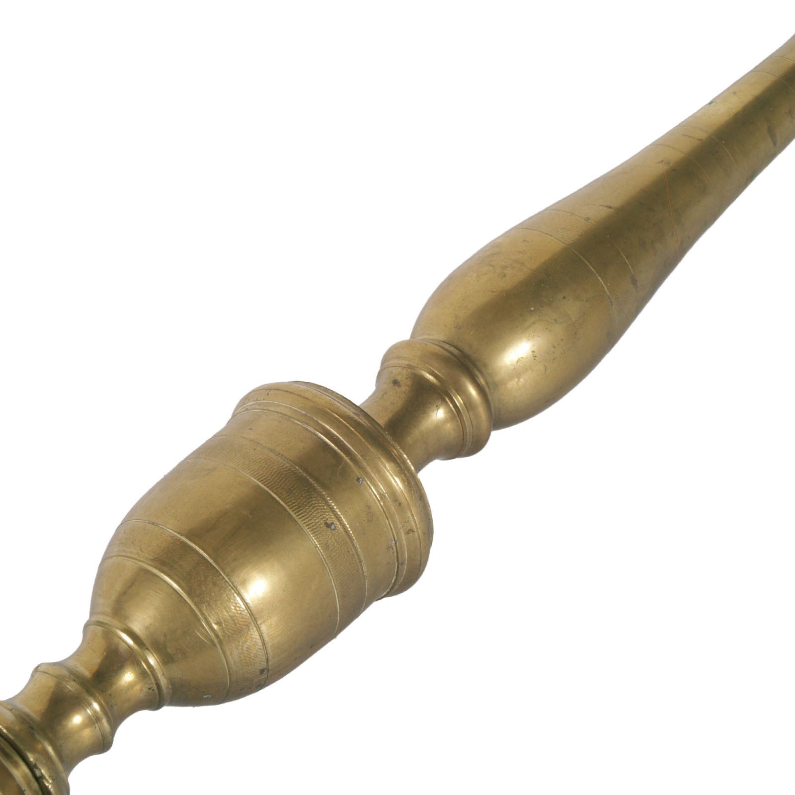 18th Century Antique Lampholder Candelabrum In Gilt Brass With Tripod Stand photo 2000.0