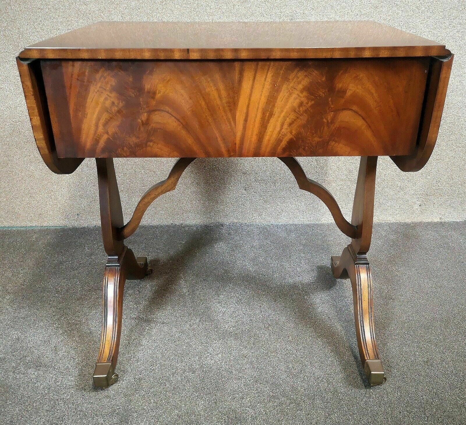 Mahogany Sofa Table By Bevan Funnell Reprodux Avena Av872 photo vintage