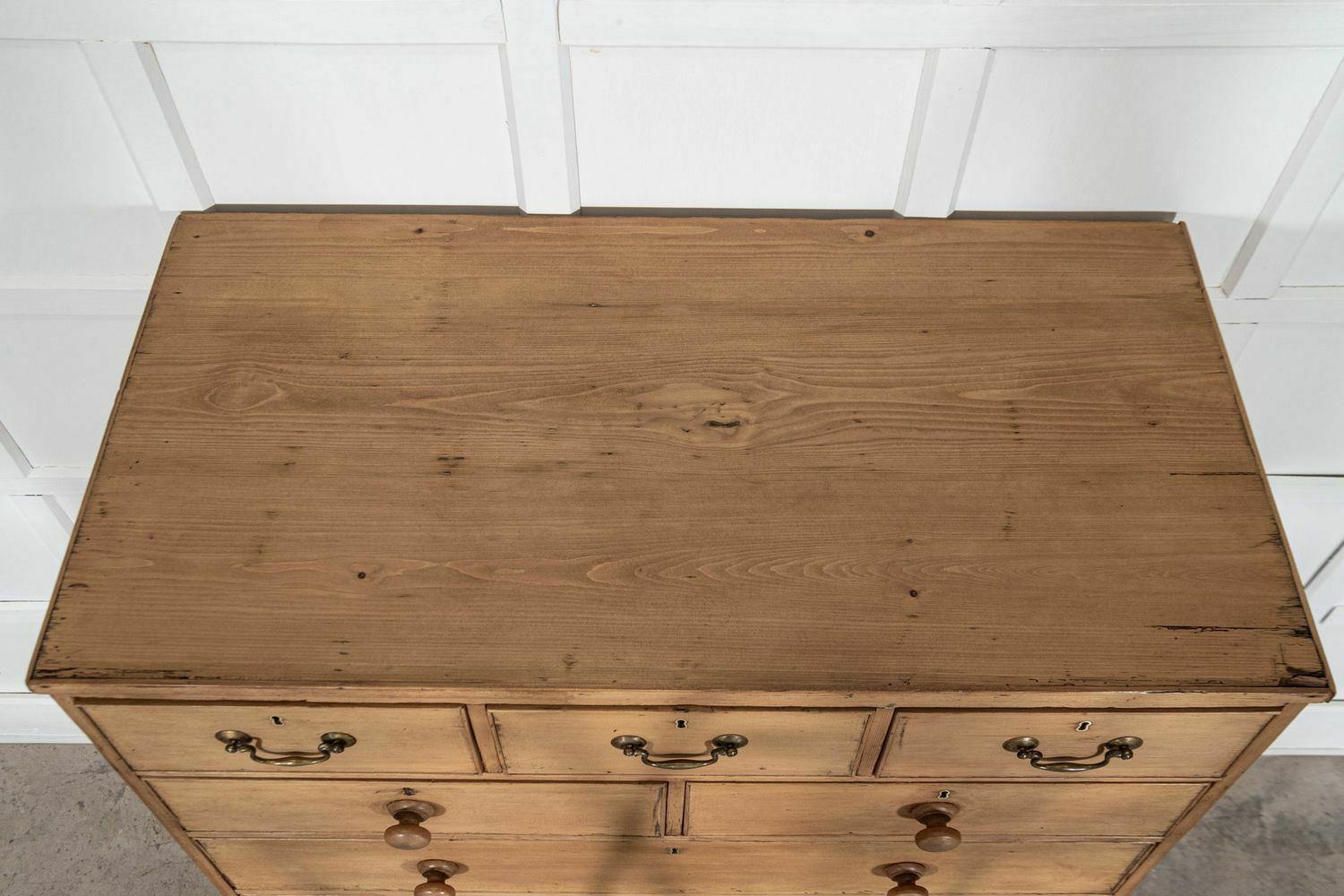Large 19thc English Pine Chest Drawers photo vinterior