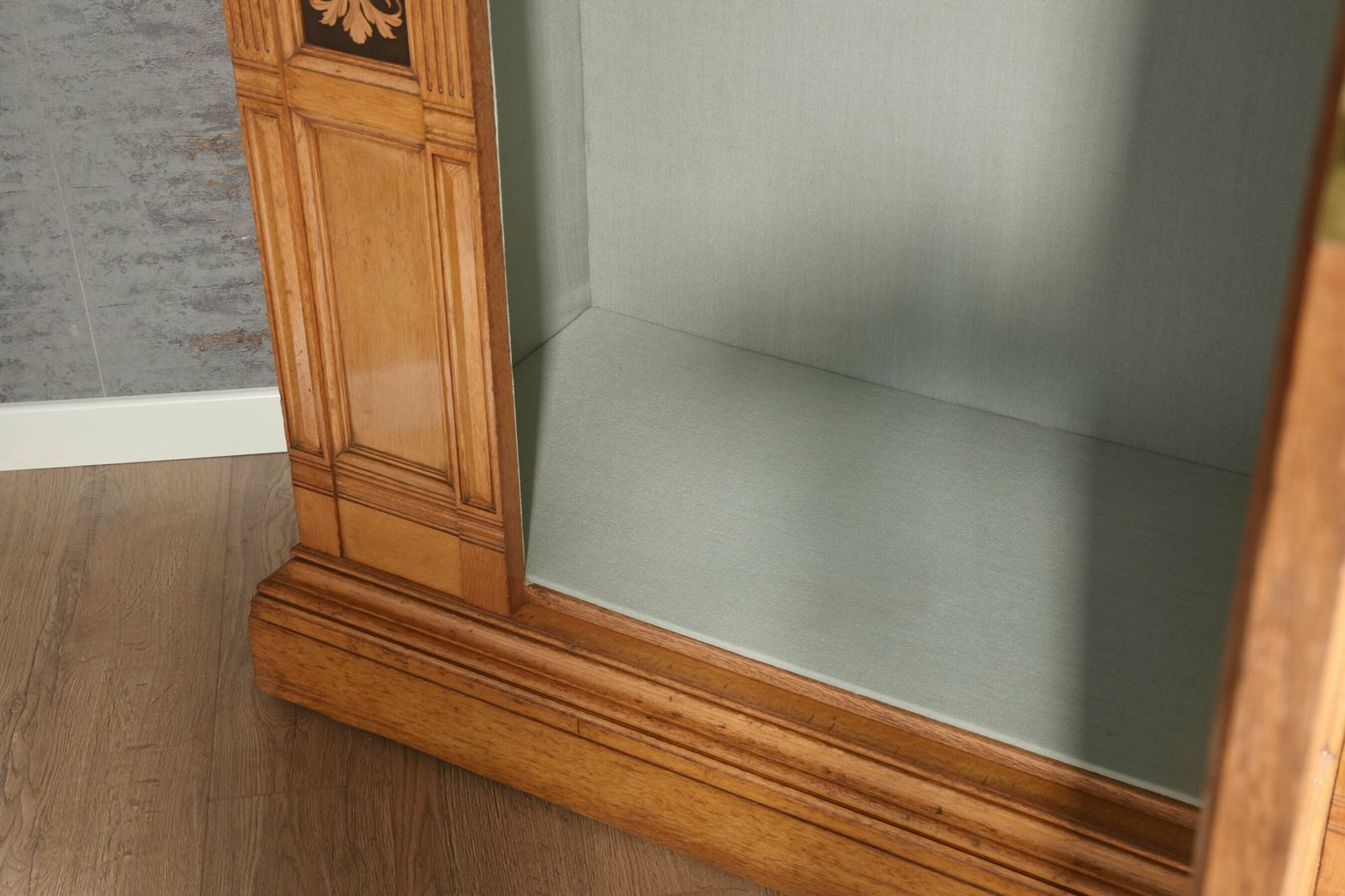 Furniture Gillows Of Lancaster Marquetry Inlaid Oak Wardrobe photo