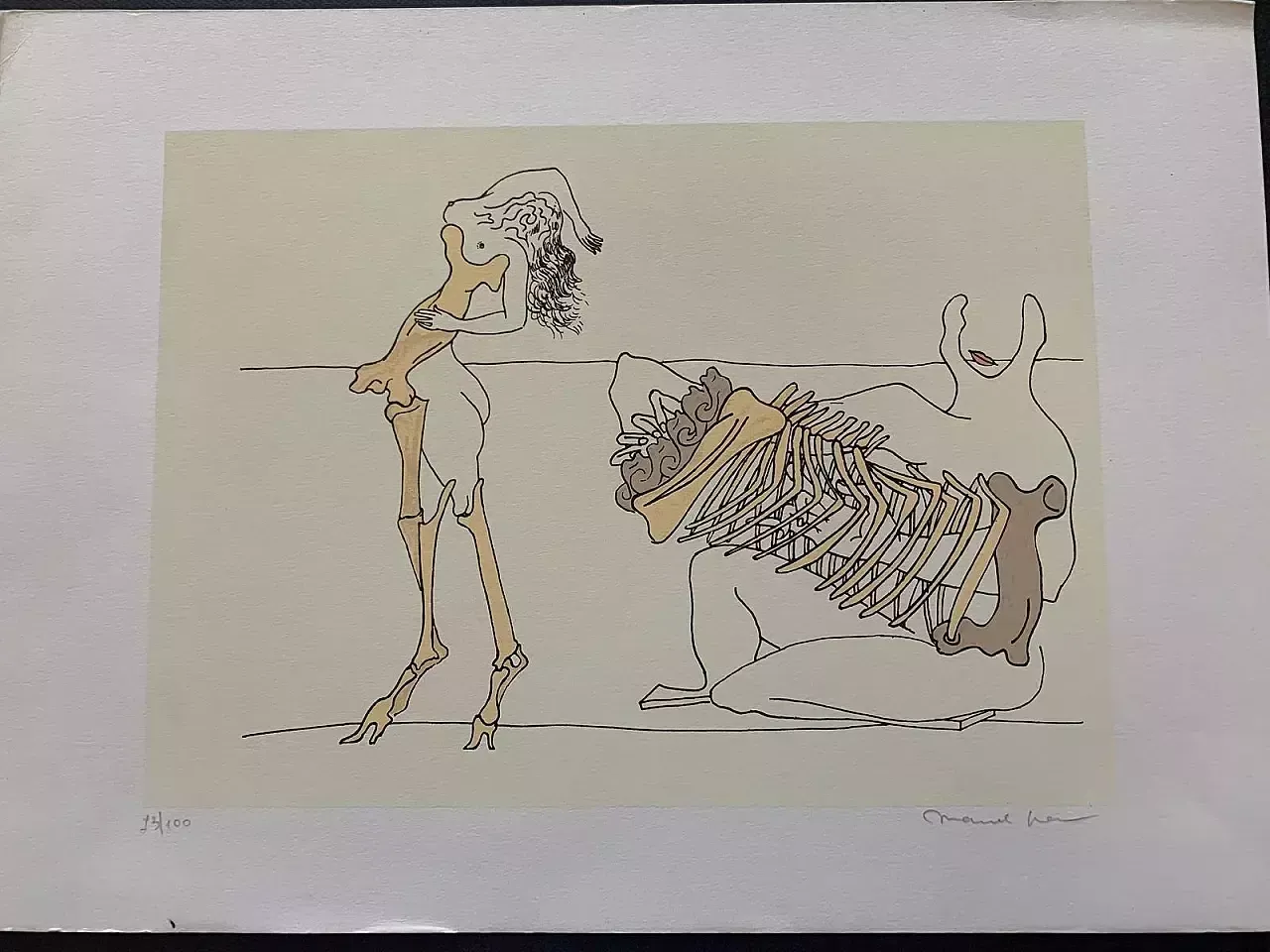 photo buy 15 Lithographies By Marcel Jean With Surrealist Compositions, 1960s