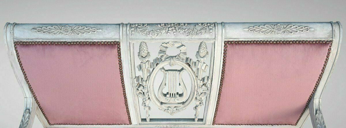 Louis XVI Style Living Room Including A Pair Of Armchairs And A Bench photo 2261.0