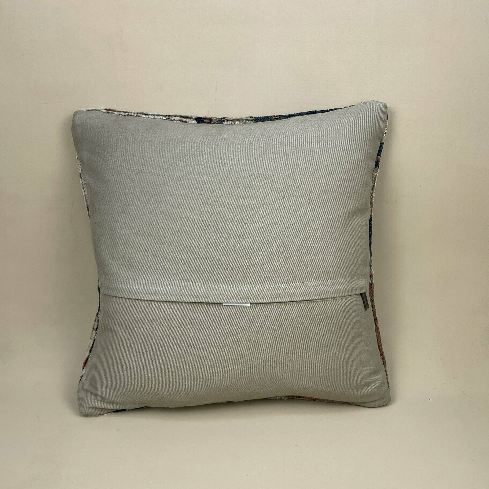 Antique Kilim Cushion Turkish Pillow Feather Filled Handwoven Abstract Blue Pink Beige photo 55.0