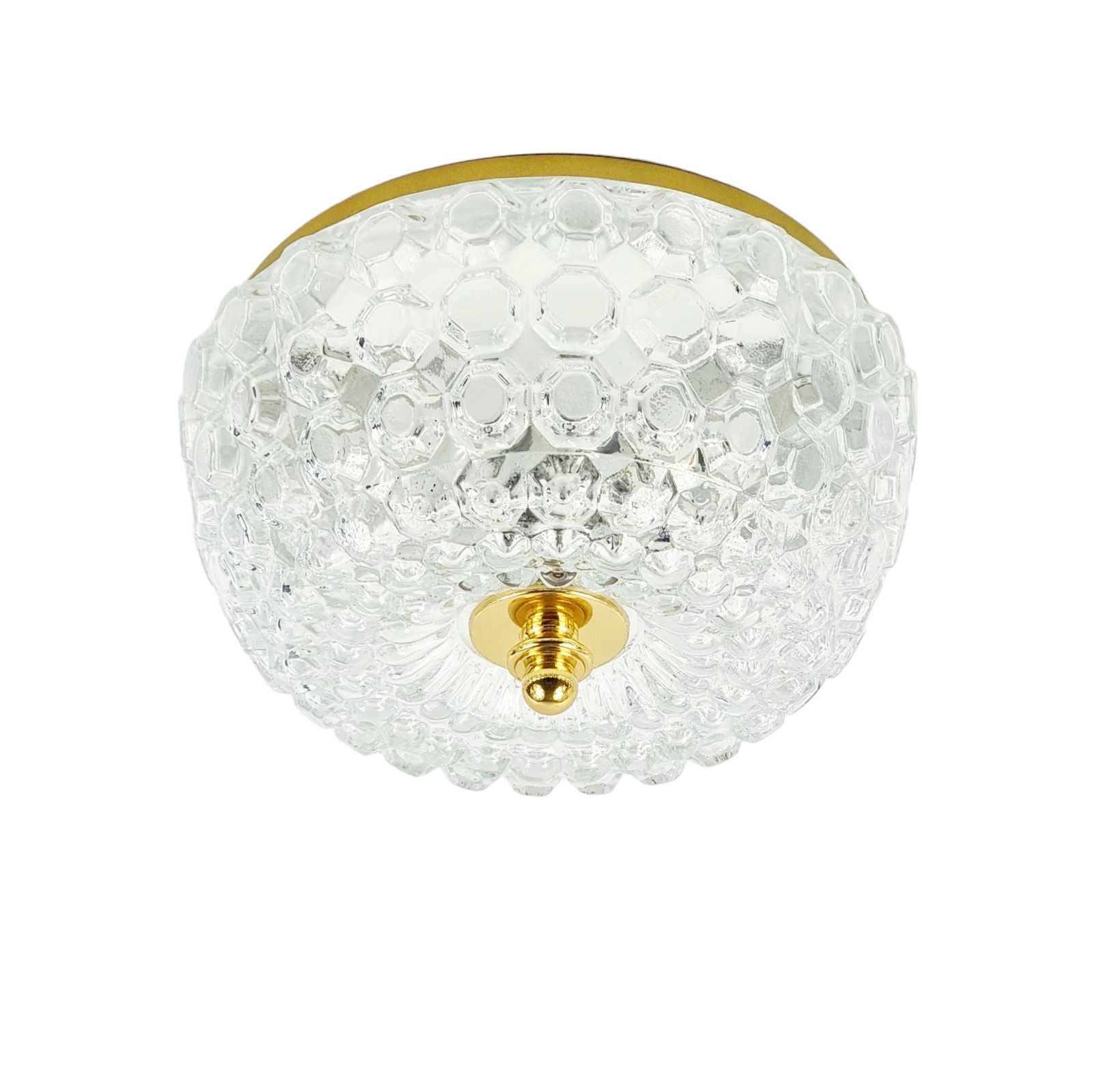 Mid Century Bubble Glass Flush Mount Or Wall Light By Helena Tynell For Limburg, Germany, 1960s