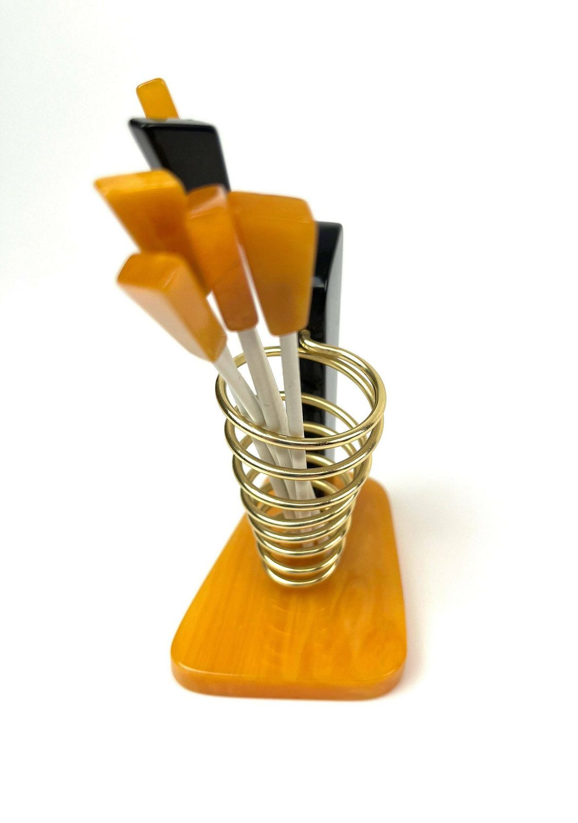 Rare Art Deco Bauhaus Cocktail Picks Swizzle Stir Sticks Barware photo Home Decor
