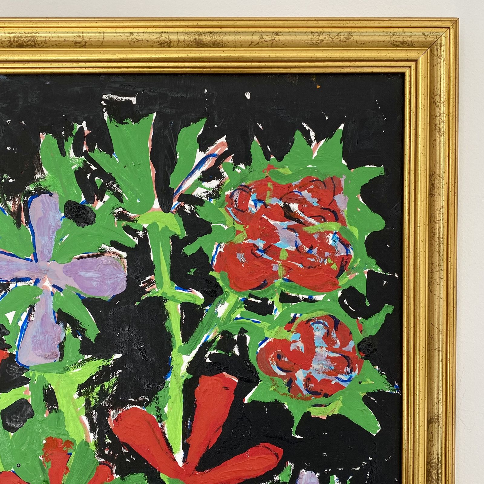 photo furniture Swedish Mid Century Still Life With Flowers Painting By Uno Vallman