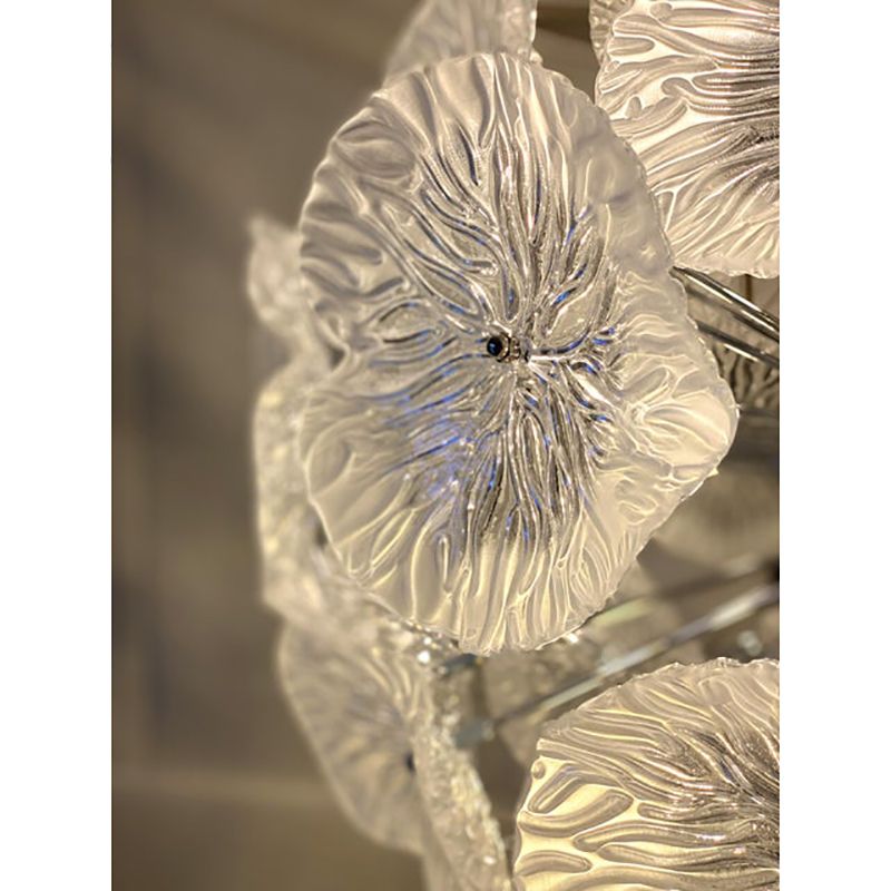 Italian Floral Murano Glass Sputnik Chandelier By Simoeng photo furniture
