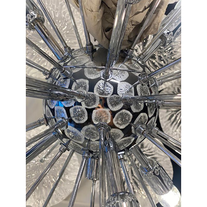 Italian Floral Murano Glass Sputnik Chandelier By Simoeng photo buy