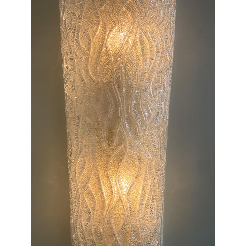 Set Of Two Italian "Graniglia" Murano Glass Wall Sconces In Mid Century Modern Style photo vintage
