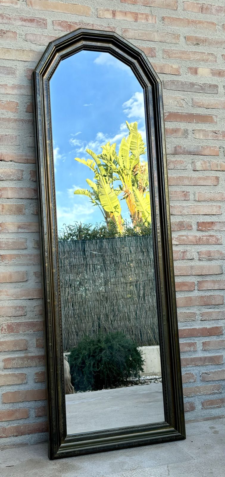 Early 20th Century French Large Mirror In Brass photo buy