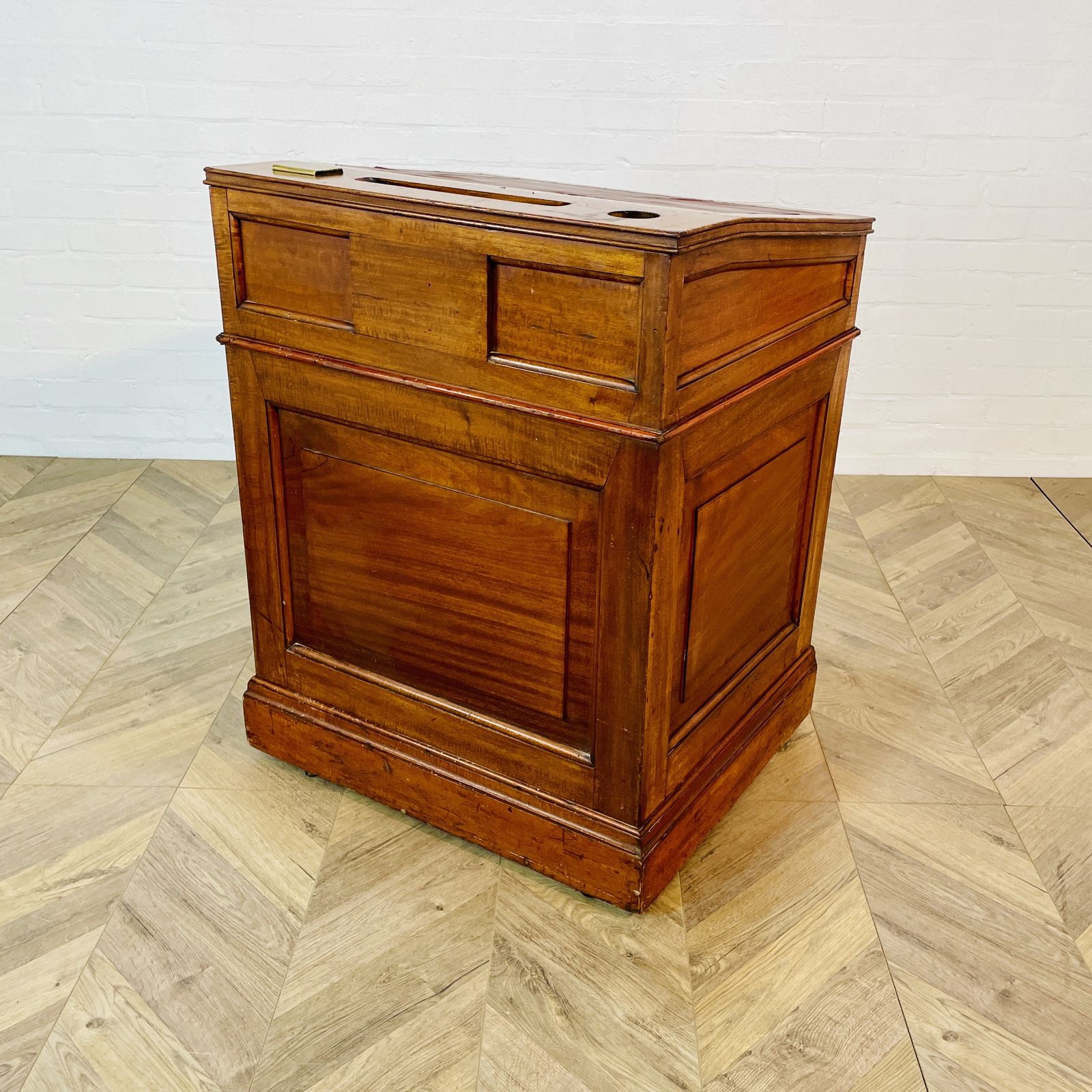 Antique English Oak Davenport Desk On Castors, Circa 1900s photo Furniture