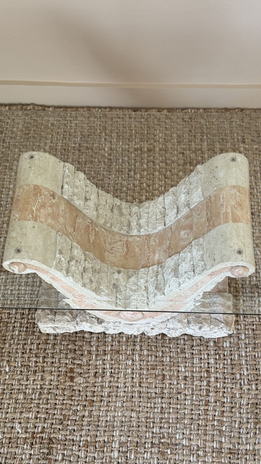 photo furniture Mactan Stone Coffee Table In A Grecian Style, 1990's