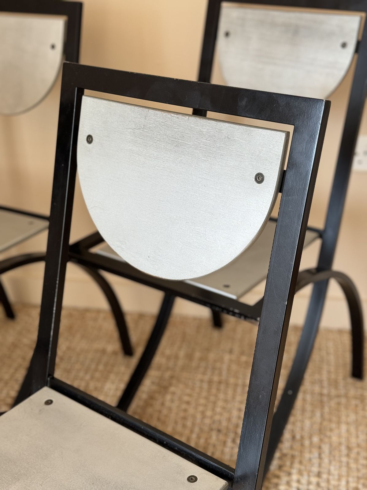 Set Of 6 80s Postmodern Dining Chairs, 'Sinus' Chair By Karl Friedrich Förster photo for sale