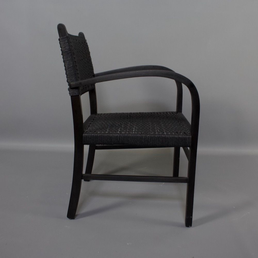 Black Woven Armchair photo Furniture