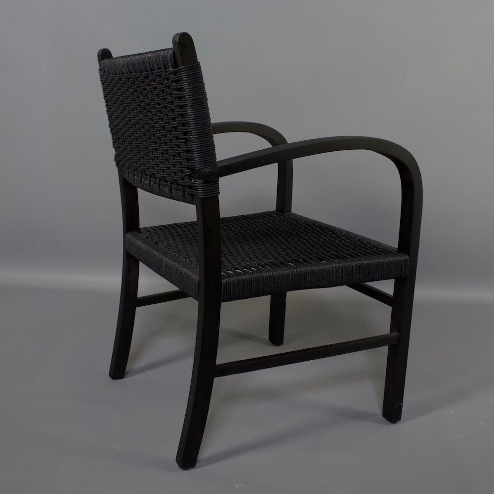 Black Woven Armchair photo 360.0