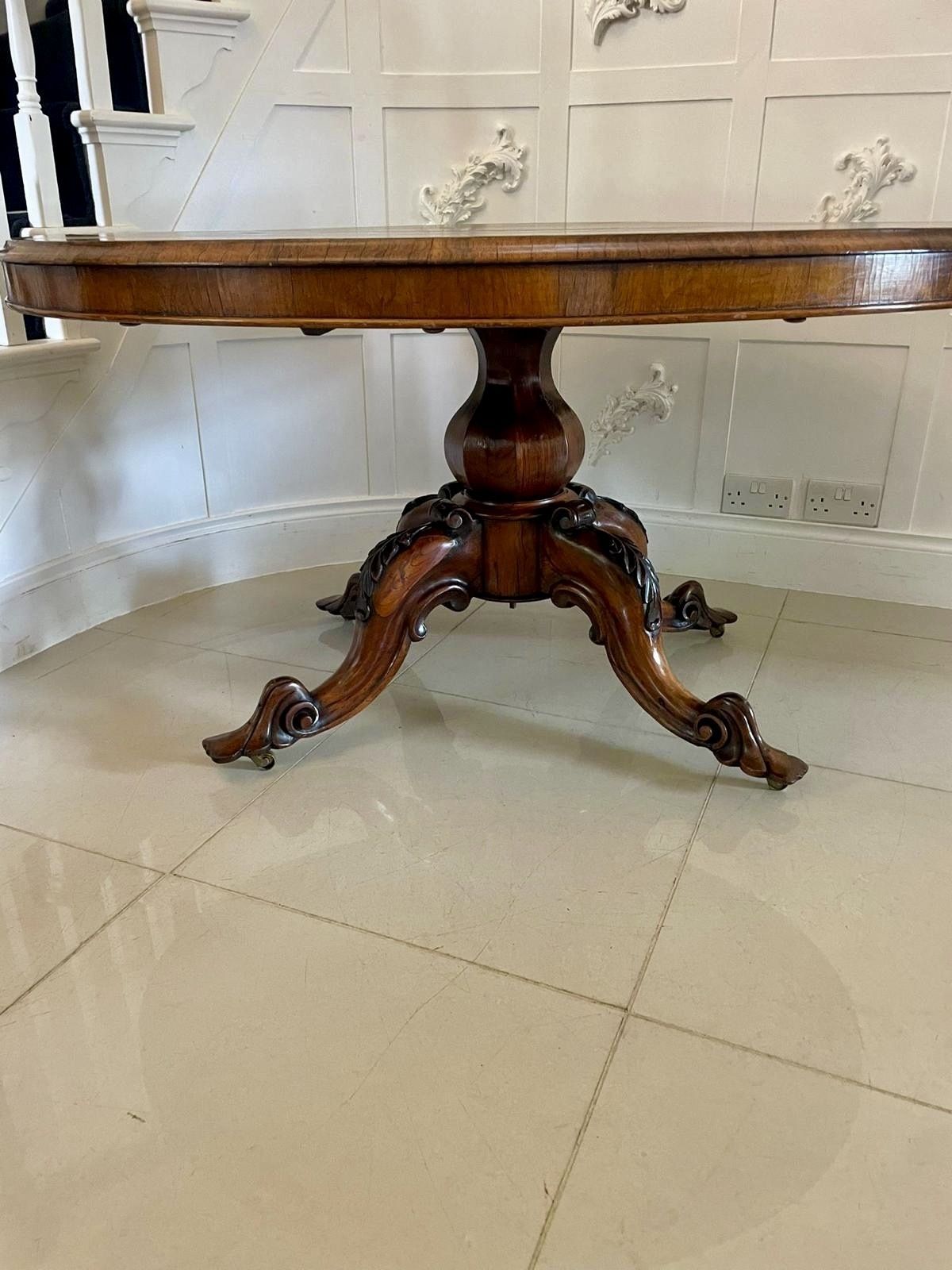 photo furniture Exceptional Quality Antique 19th Century Rosewood Centre/Dining Table