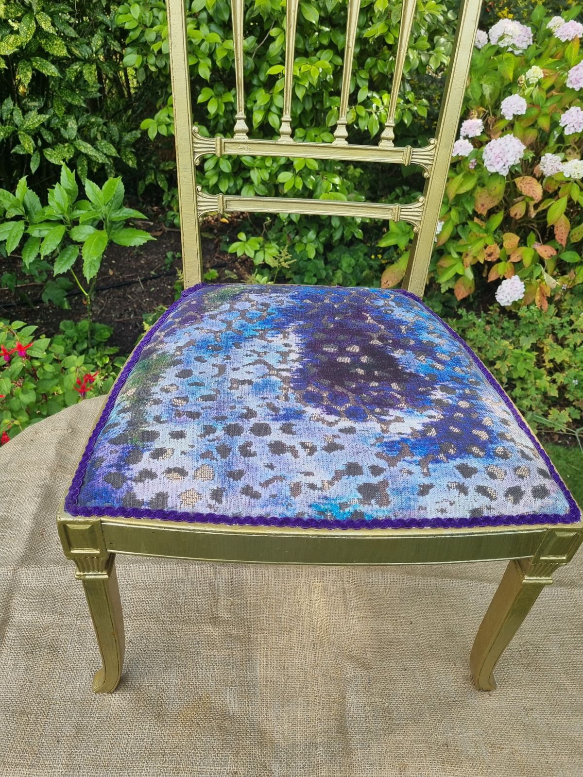 photo for sale Gold Designers Guild Upholstered Occasional Chair