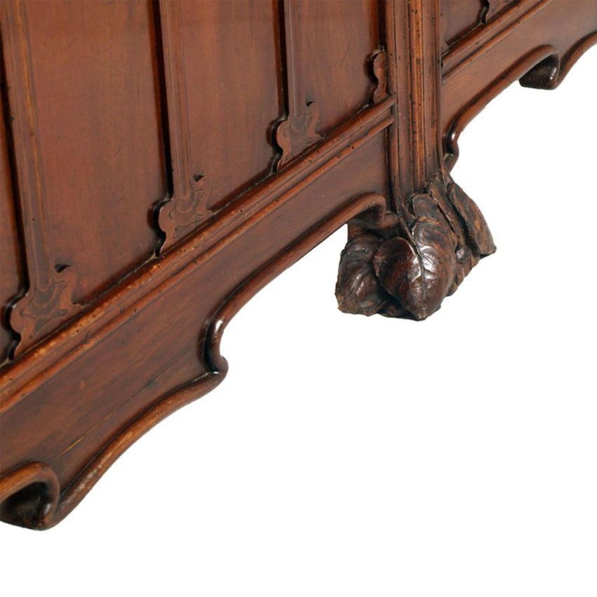 12000.0 Art Nouveau Pair Of Beds, By Vincenzo Cadorin Venezia, Hand Carved Walnut photo