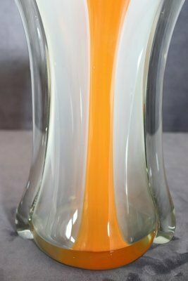 Large Vintage Italian Vase In Murano Art Glass, 1960s photo for sale