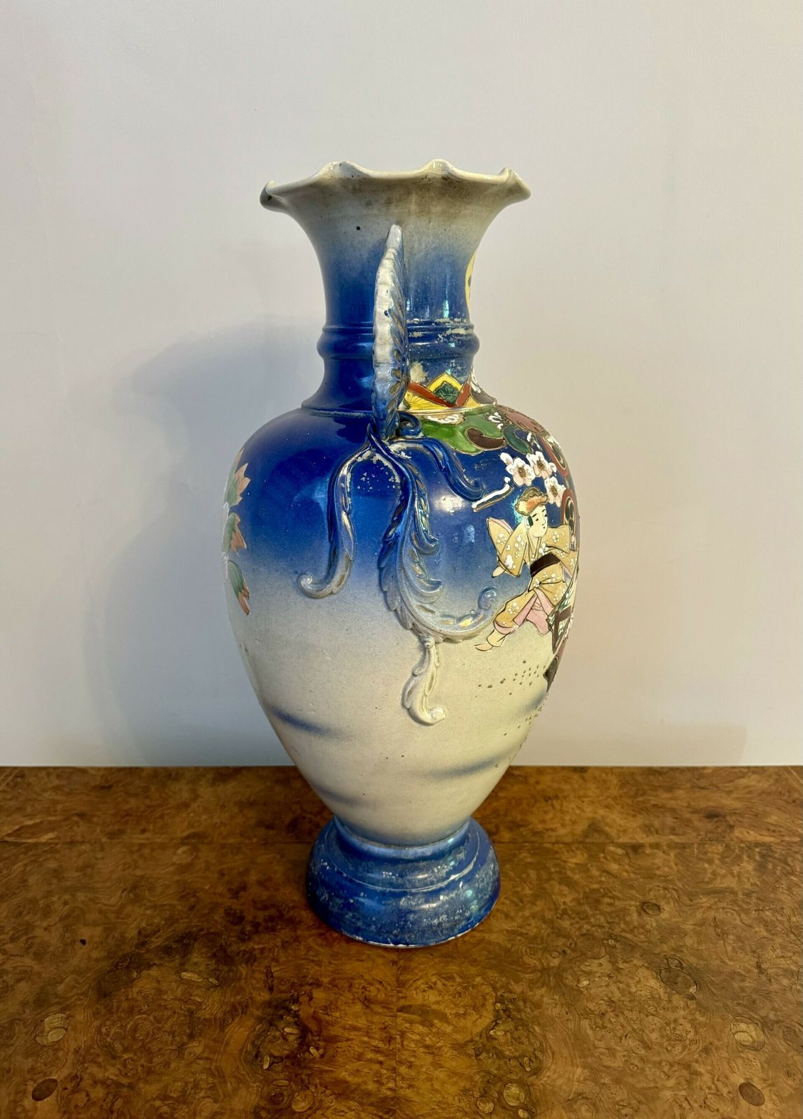 Quality Large Antique Japanese Satsuma Vase photo furniture