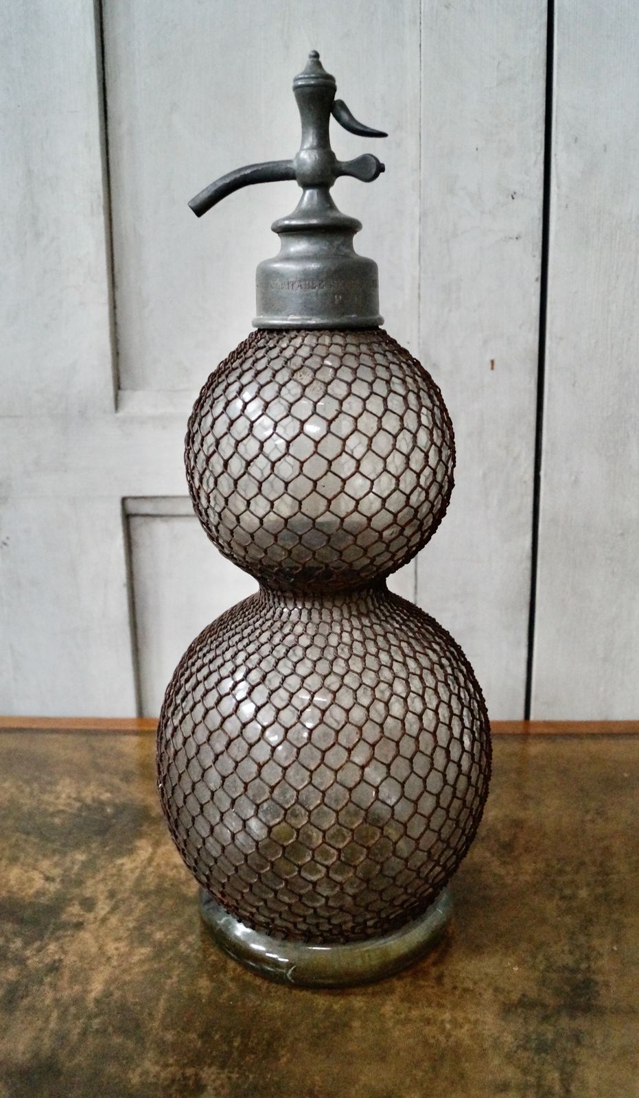 Antique French ‘Double Gourd’ Soda Syphon photo for sale