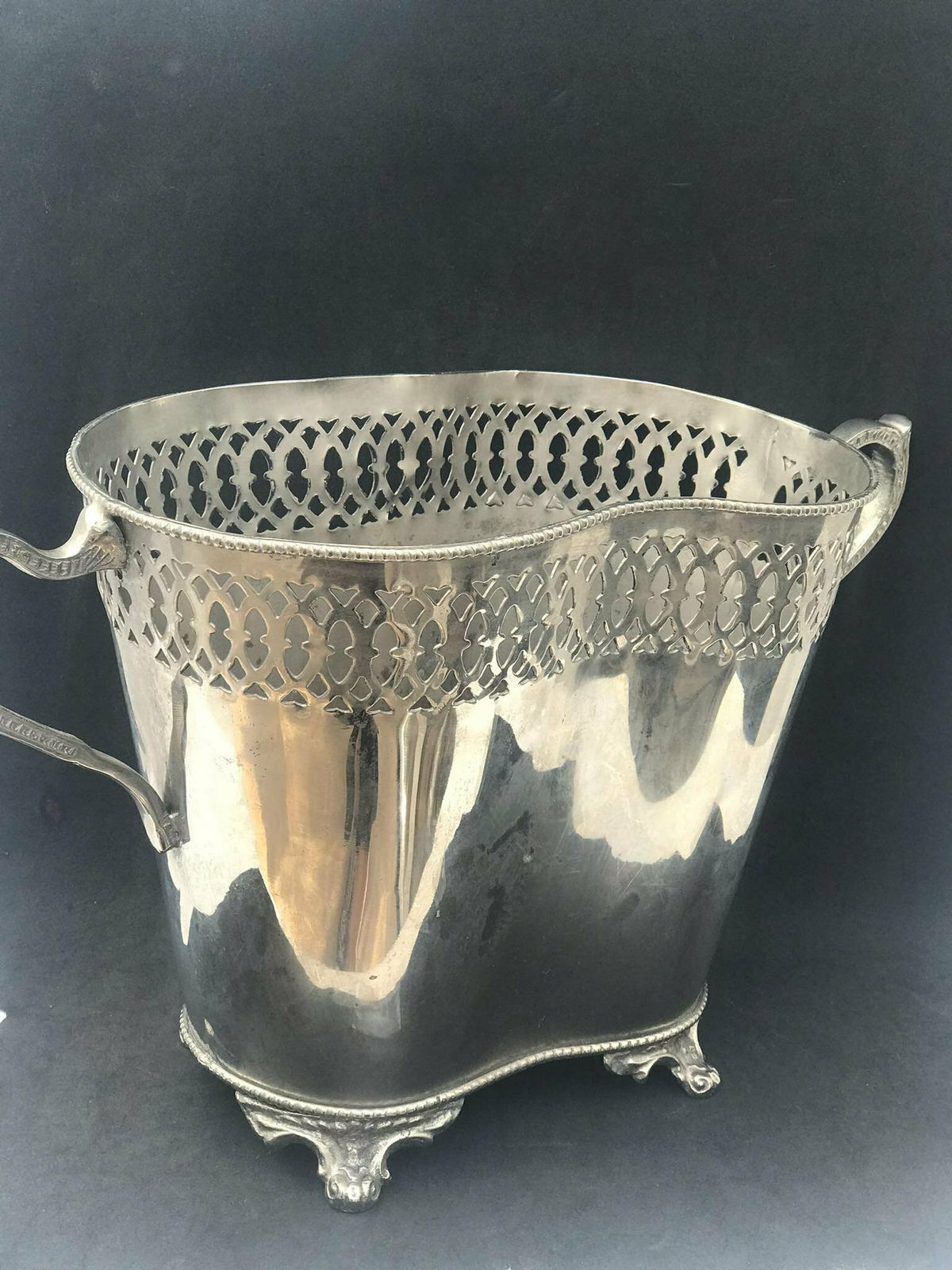 Champagne Bucket Silver Plated 2 Bottles Handles Decor Bar Cart Christmas Table Wine Chiller Cooler Gift For Wedding Gift Man Cave photo furniture