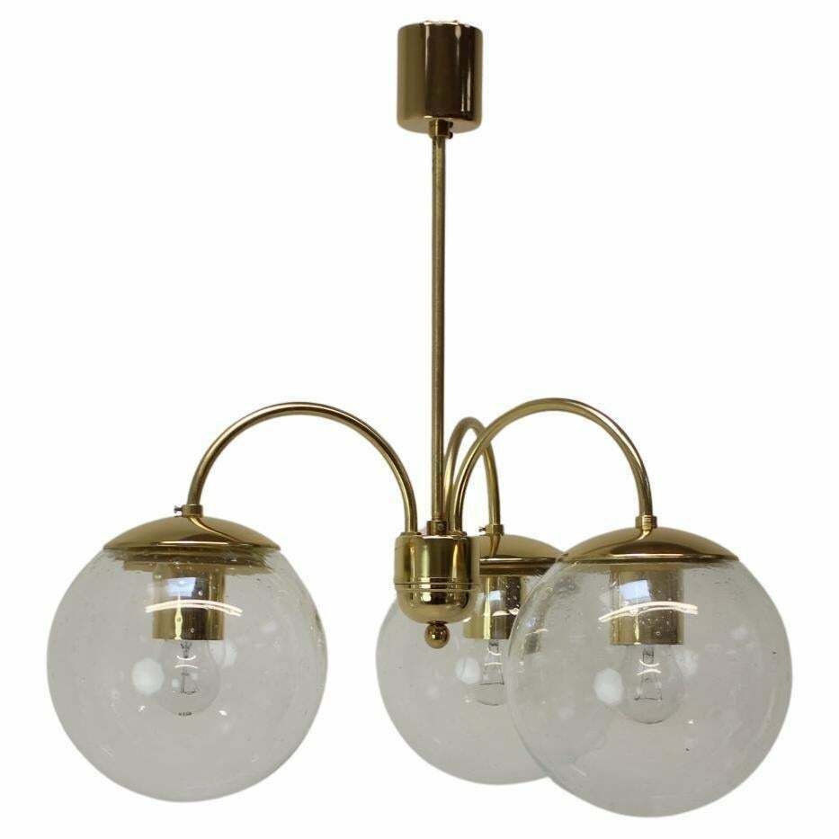 Mid Century Chandelier By Kamenický šenov, 1970's.