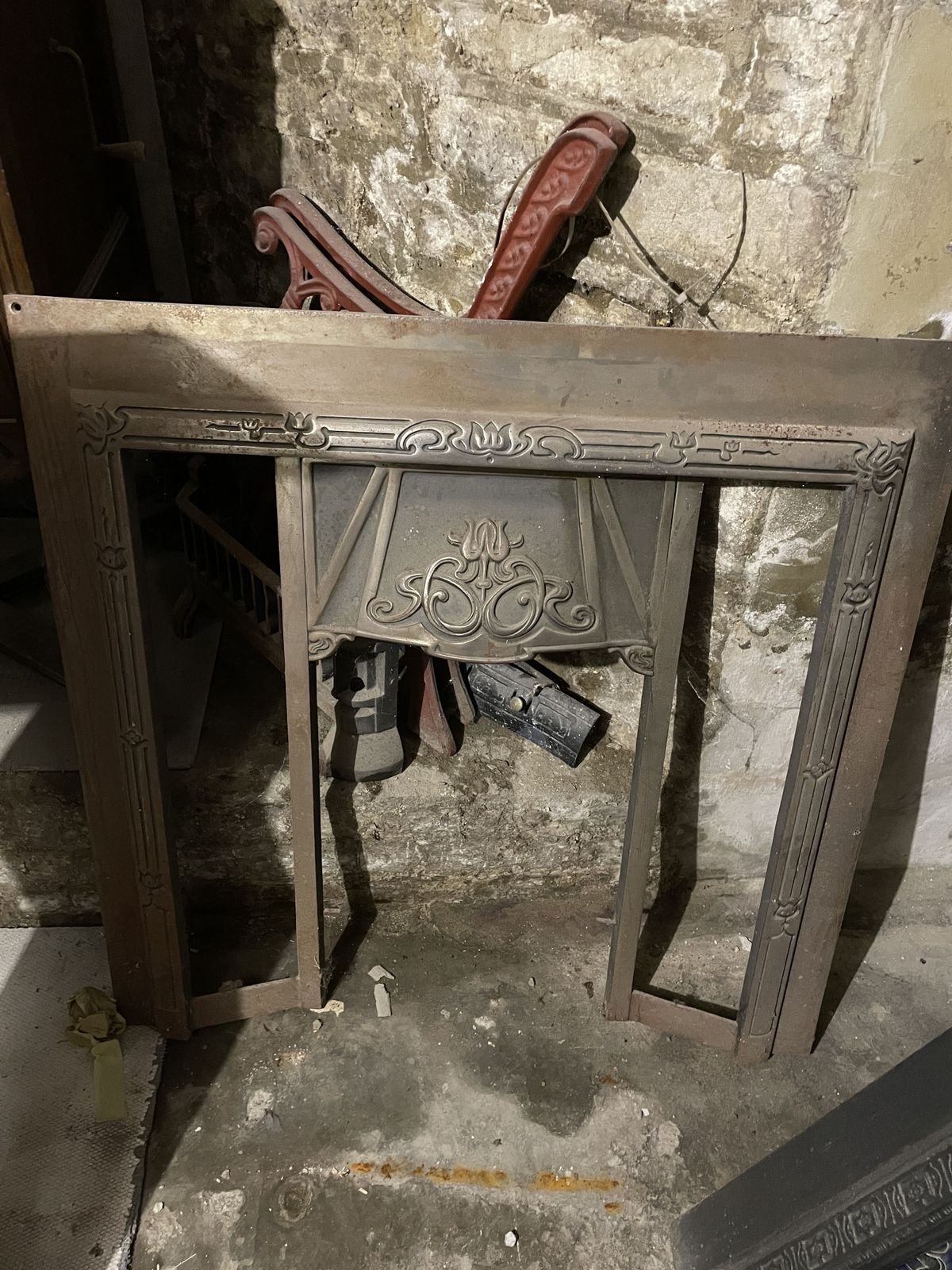Original Cast Iron Fire Surround/Insert
