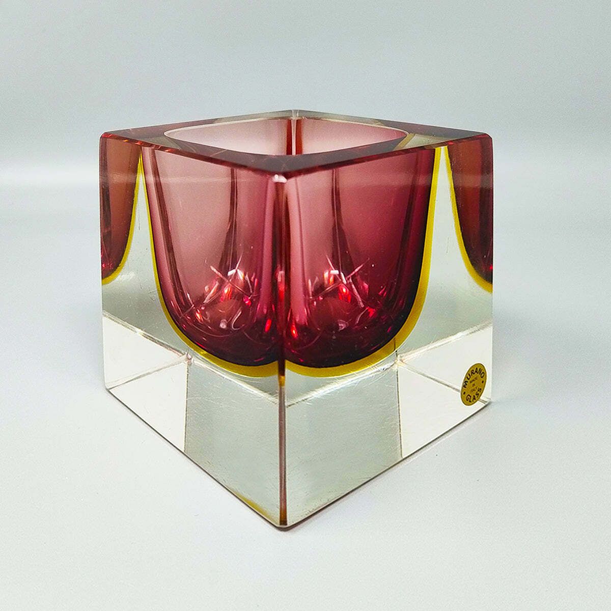 1960s Stunning Large Murano Pink Ashtray Or Catch All By Flavio Poli For Seguso photo 353.0