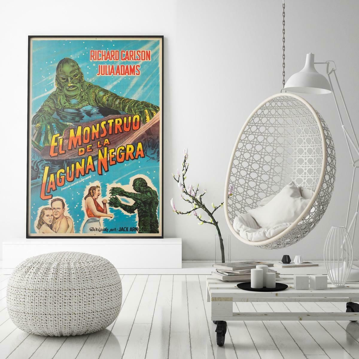 The Creature From The Black Lagoon 1950s Argentinian Film Poster photo furniture