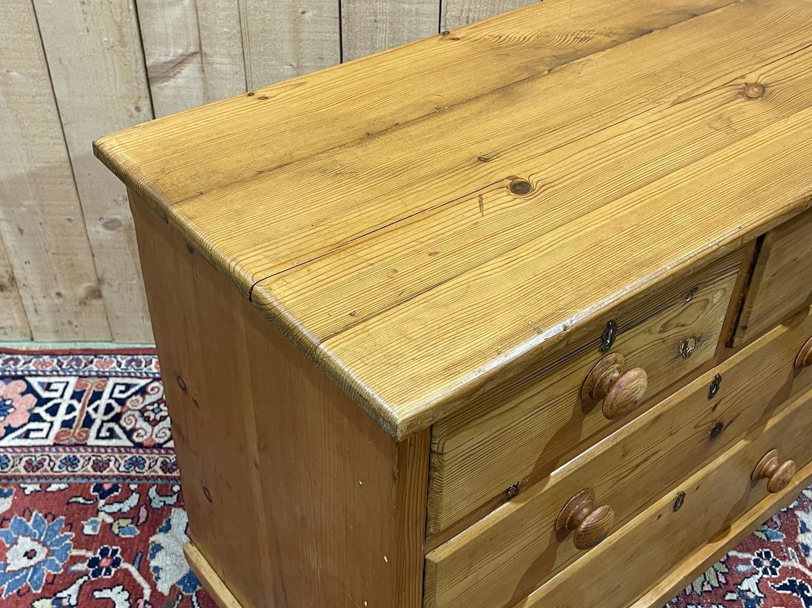 1160.0 English Chest Of Drawers In Fir From The End Of The 19th Century photo