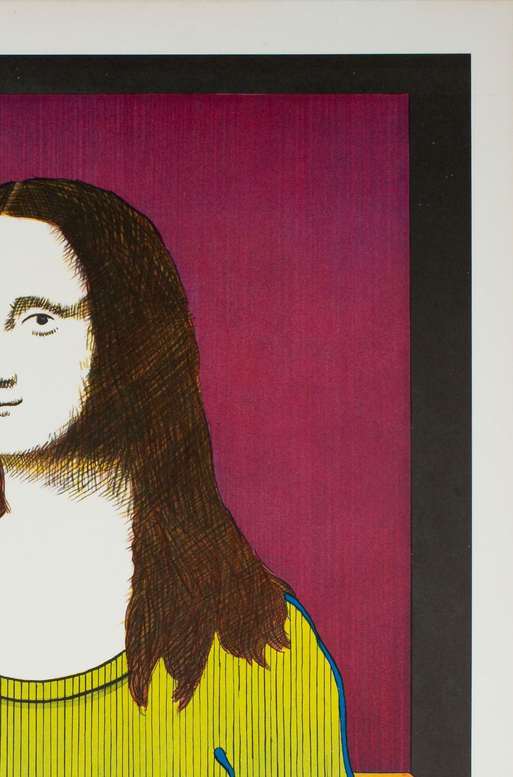 Hang Loose 1970s American Political/Protest Poster, Women's Lib Mona Lisa photo Art