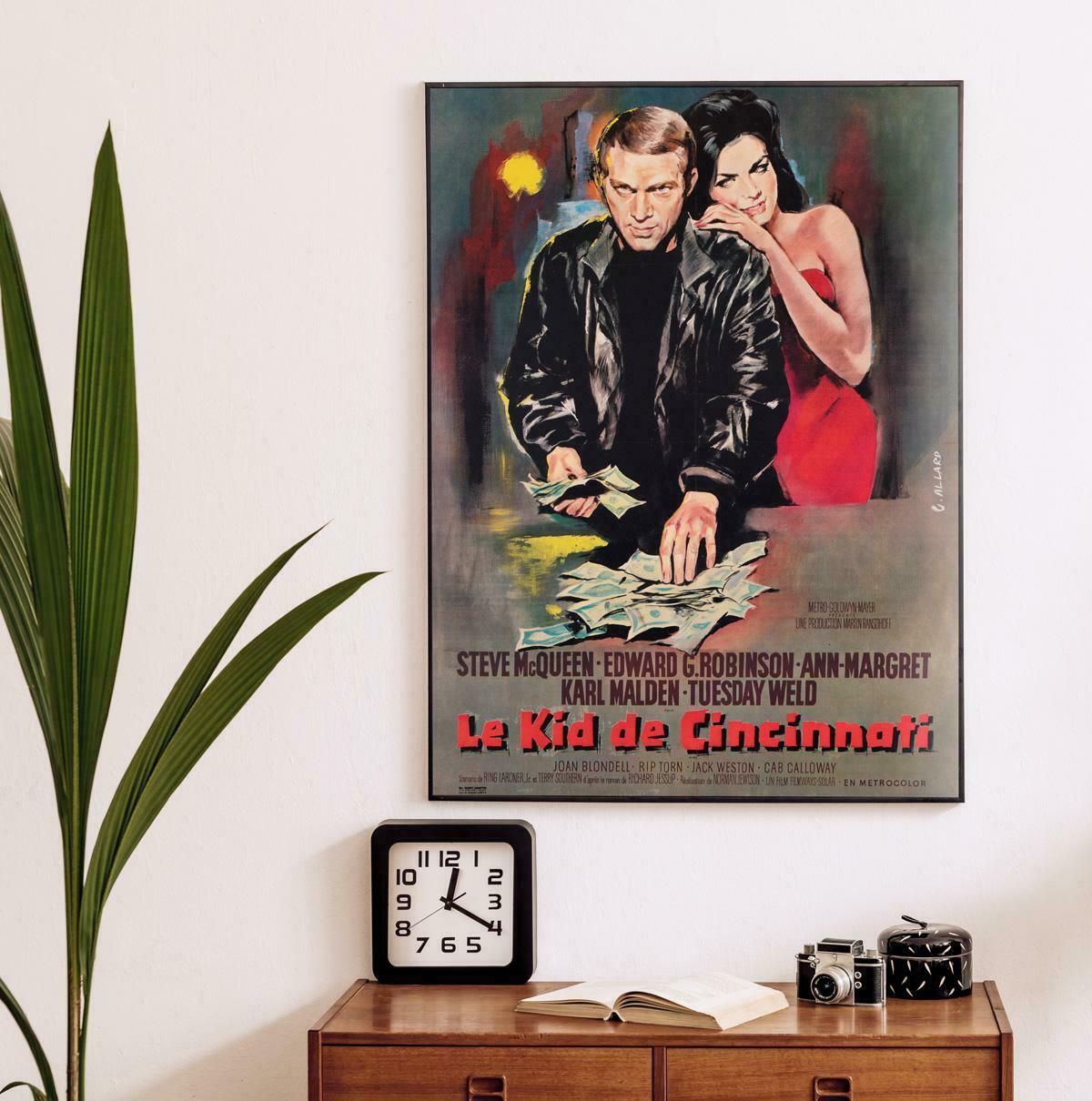 The Cincinnati Kid 1966 French Moyenne Film Movie Poster, Georges Allard photo furniture