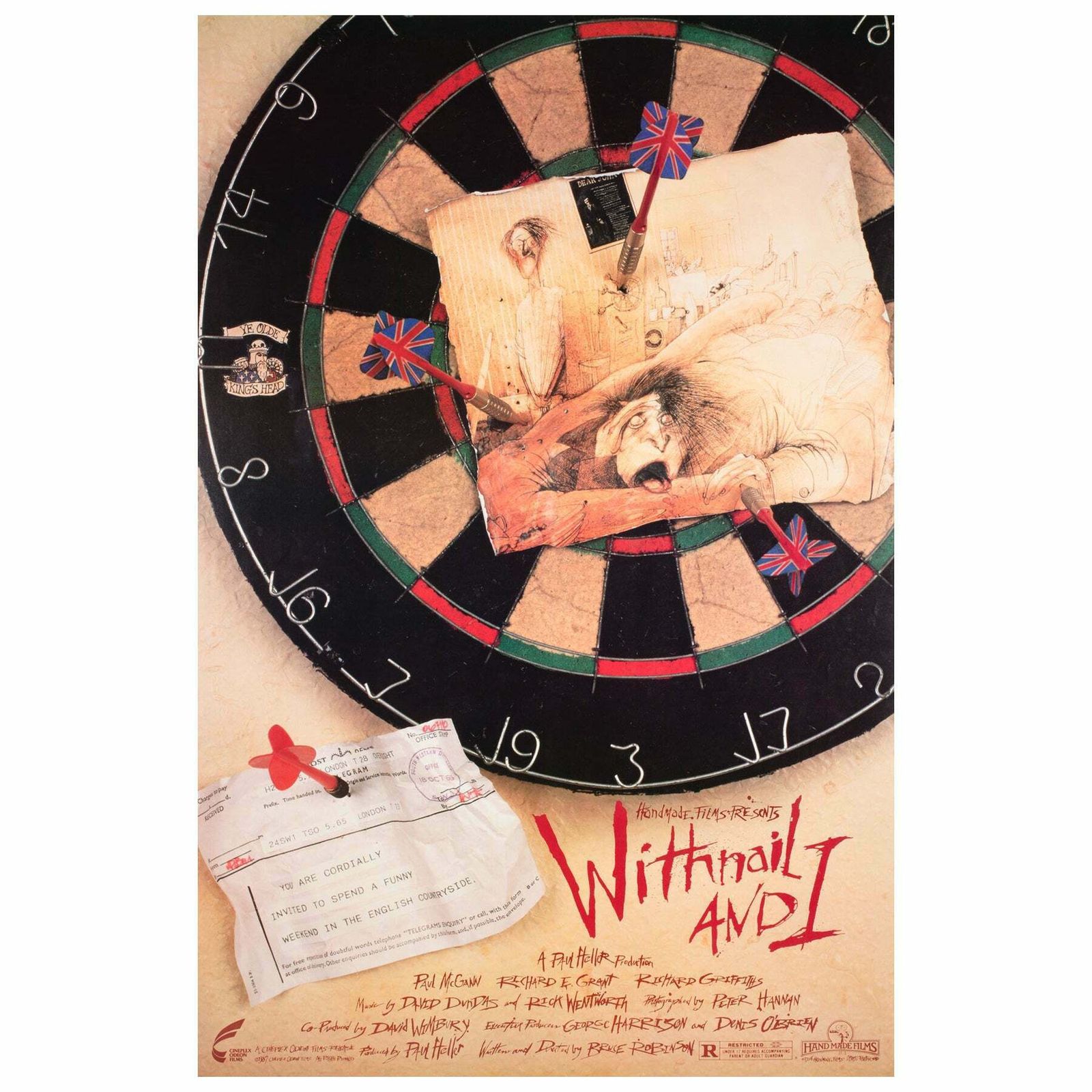 Withnail And I 1987 Us 1 Sheet Film Poster, Ralph Steadman
