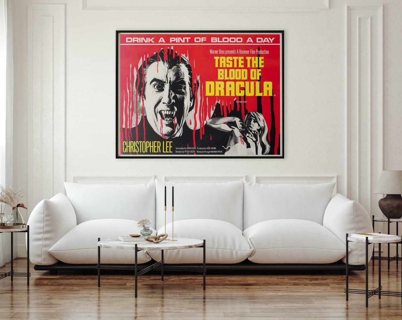 Taste The Blood Of Dracula 1970 Uk Quad Film Movie Poster photo furniture