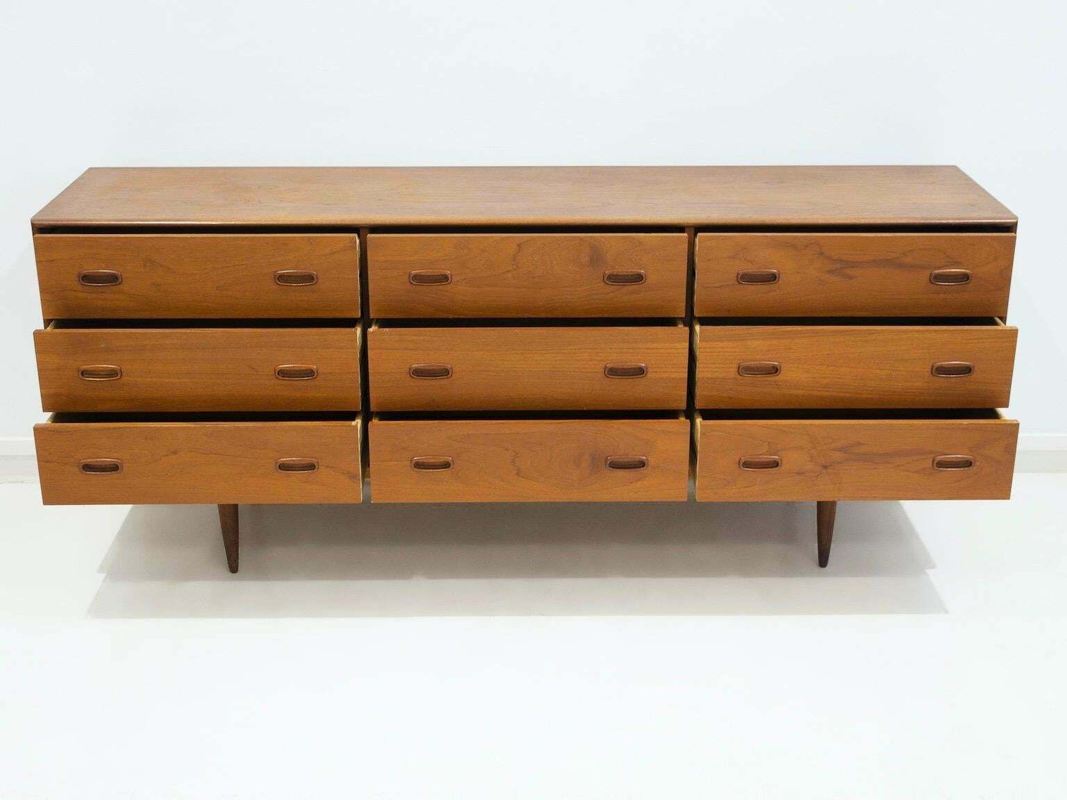 Scandinavian Modern Teak Sideboard With Drawers photo for sale
