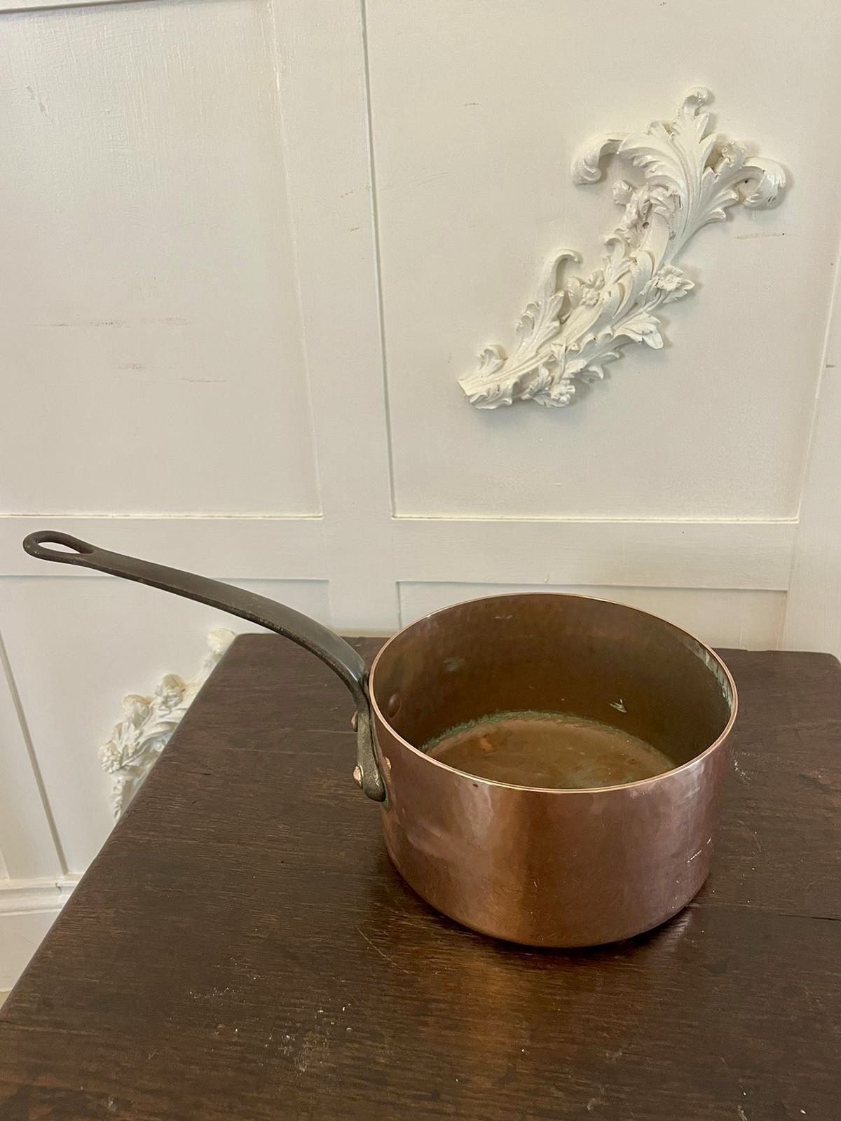 Antique 19th Century French Set Of Four Copper Pans photo vinterior