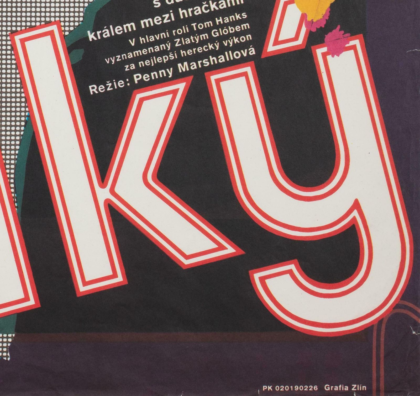 Big 1988 Czech A1 Film Poster, Bartosova photo vintage