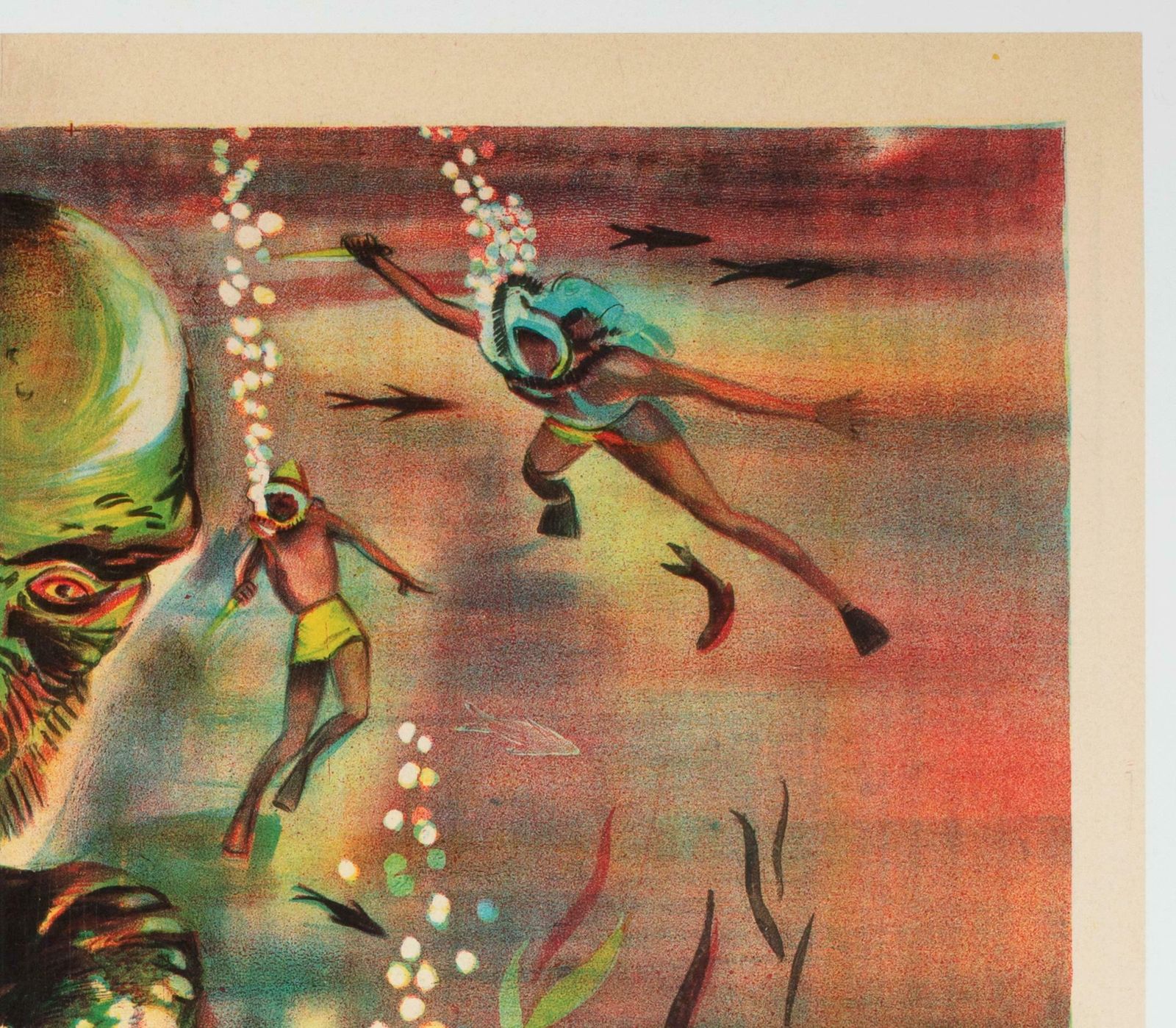 Creature From The Black Lagoon R1962 French Moyenne Film Poster photo Art