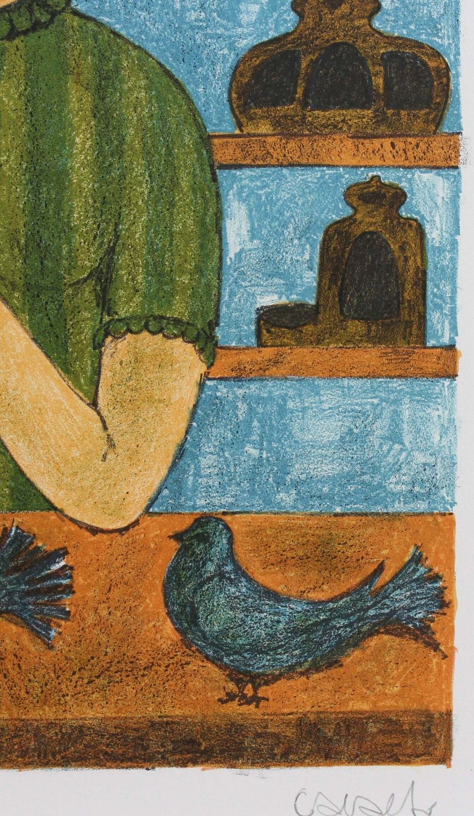 Art 'Melancholic Muses II' By Vincenç Caraltó (Circa 1960s) photo